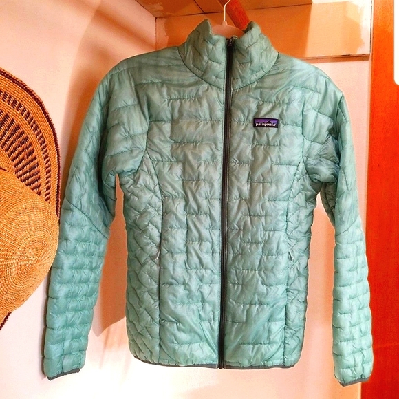 Patagonia Micro Puff Gypsum Green Mint Seafoam XS - Picture 4 of 12